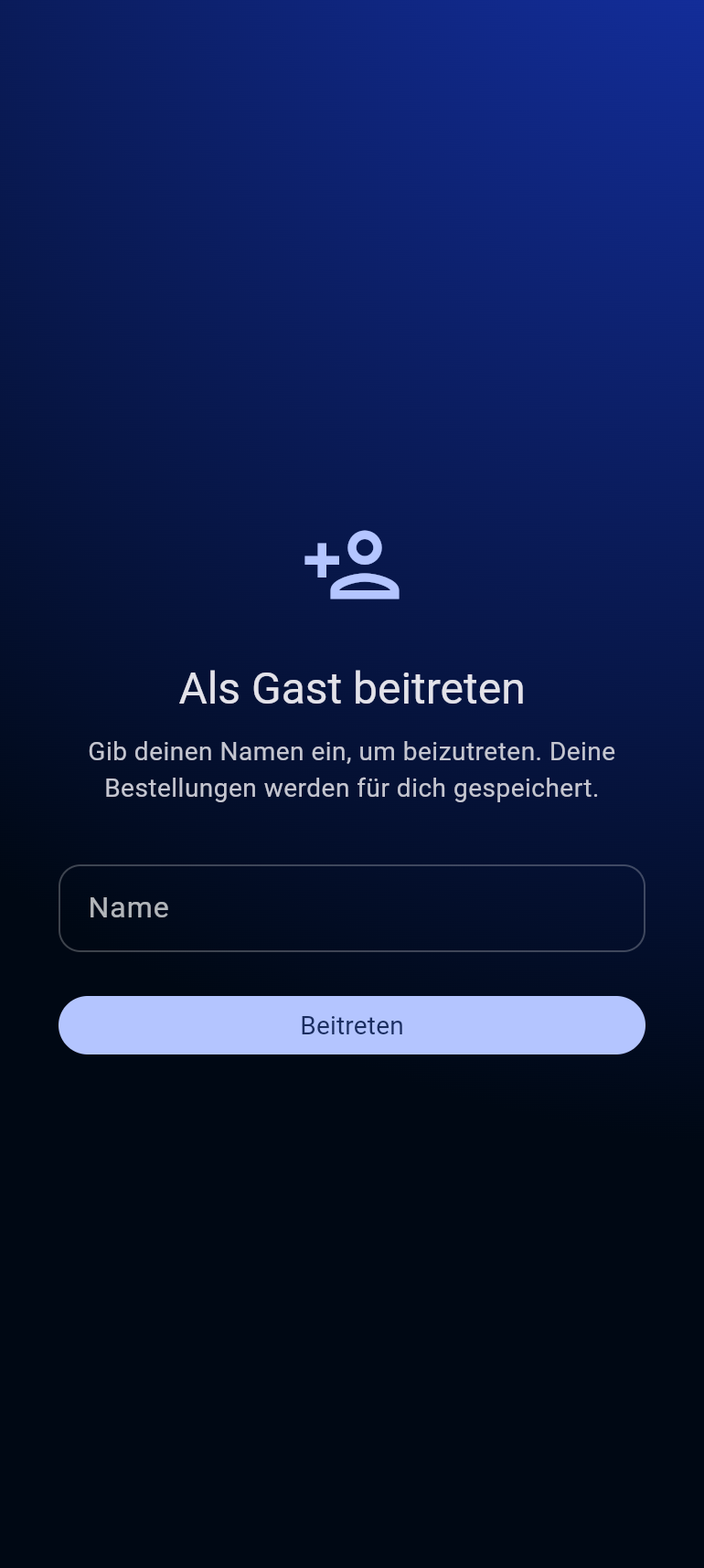 Gast beitreten per QR-Code